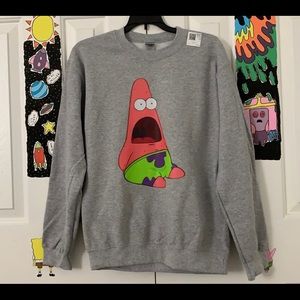 Grey Spongebob Gildan Oversized Sweatshirt